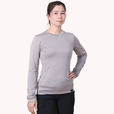 Áo thun lông cừu giữ nhiệt nữ Ktom K157