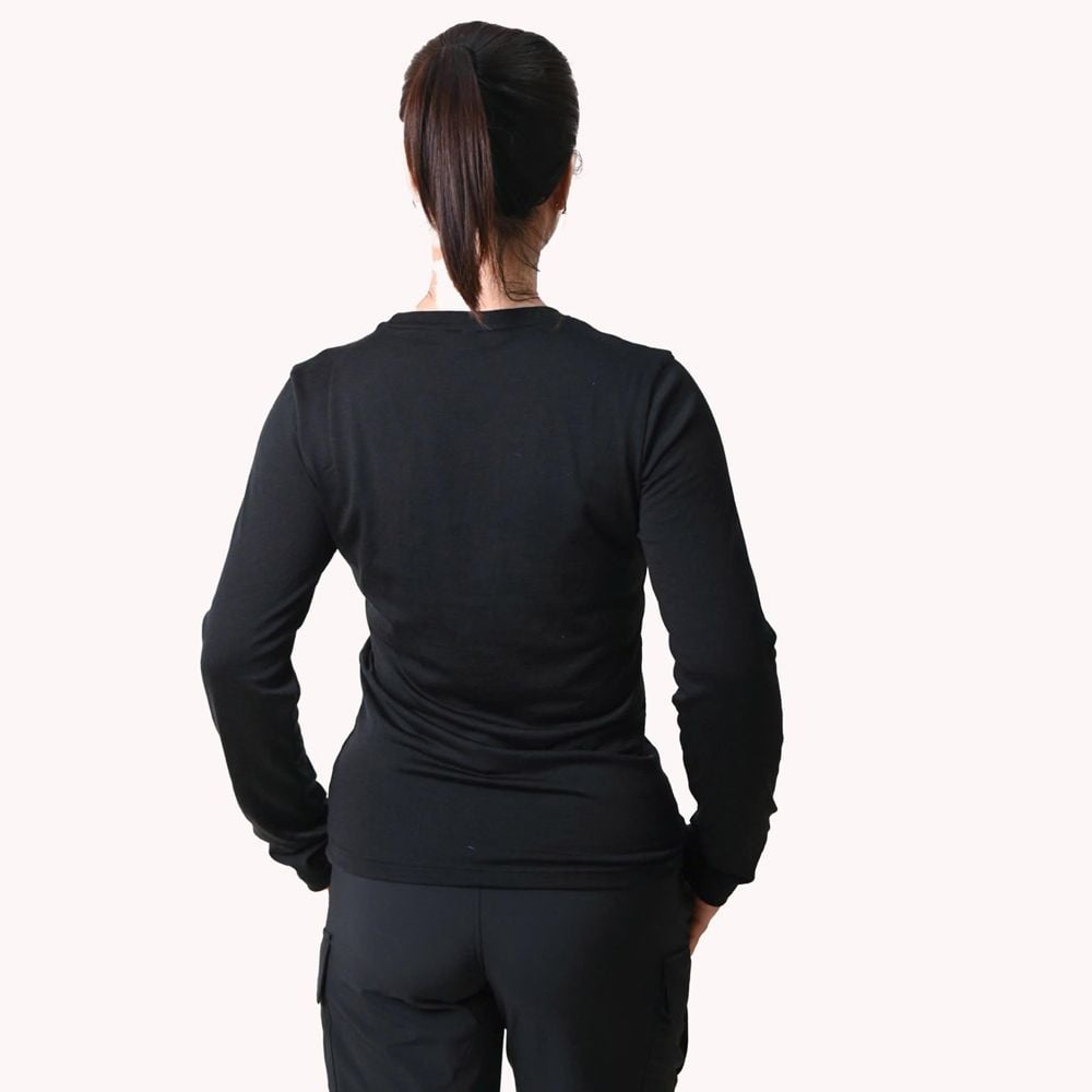 Áo thun lông cừu giữ nhiệt nữ Ktom K157