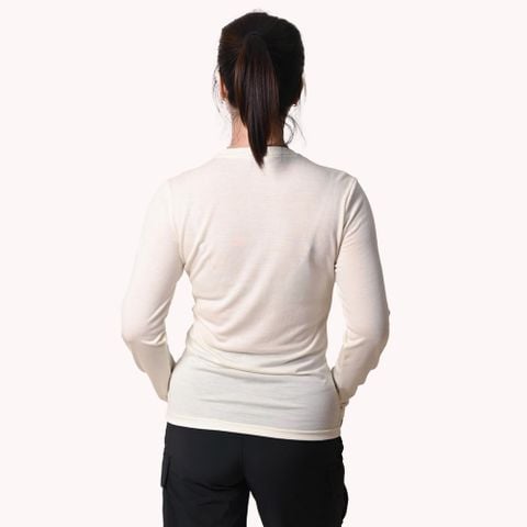 Áo thun lông cừu giữ nhiệt nữ Ktom K157