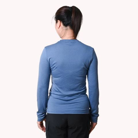 Áo thun lông cừu giữ nhiệt nữ Ktom K157