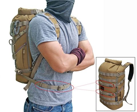 Ba lô Biker đa năng MADFOX TOURER 35 Ver.2 Tan