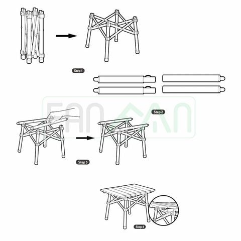 Bàn xếp mini siêu gọn cắm trại Naturehike CNH22JU050