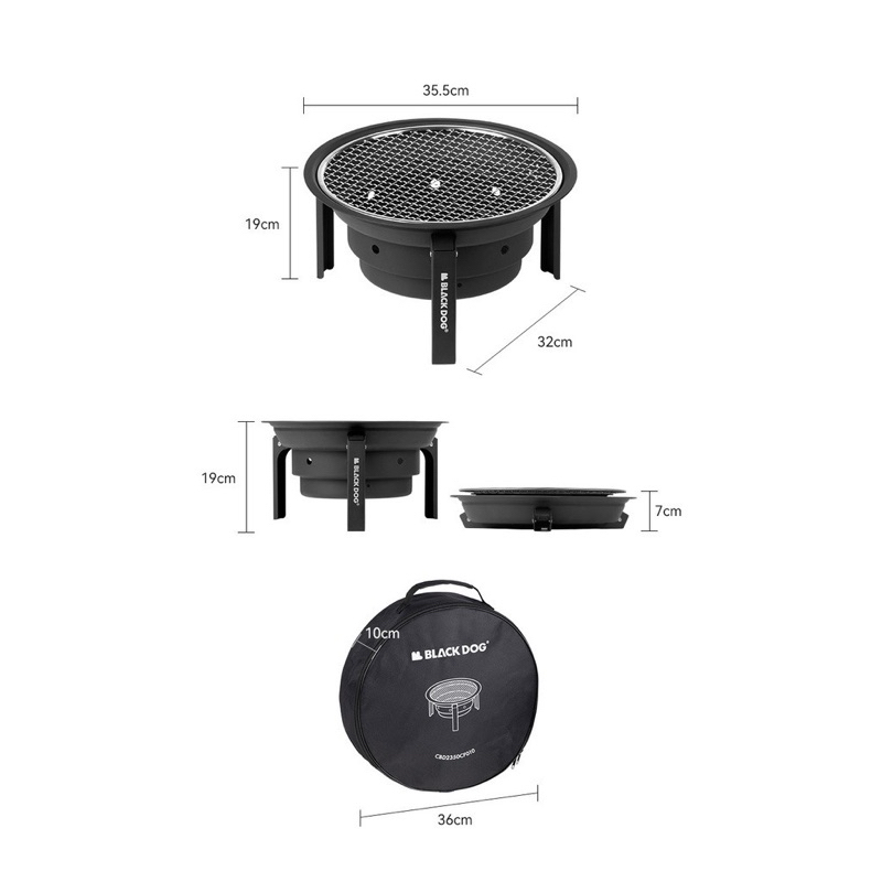 Bếp nướng BBQ xếp gọn dã ngoại Blackdog CBD2350CF010