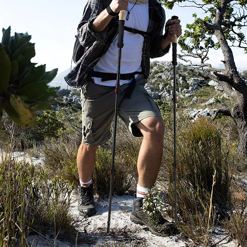 Bộ 2 gậy leo núi trekking carbon xếp gọn Naturehike NH20DS003