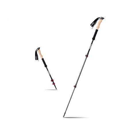 Bộ 2 gậy leo núi trekking carbon xếp gọn Naturehike NH20DS003