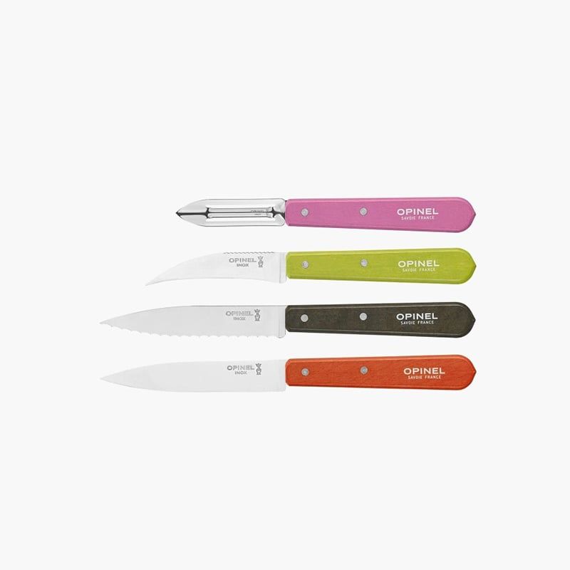 Bộ 4 dao bếp cắt tỉa rau củ dã ngoại Opinel Les Essentiels