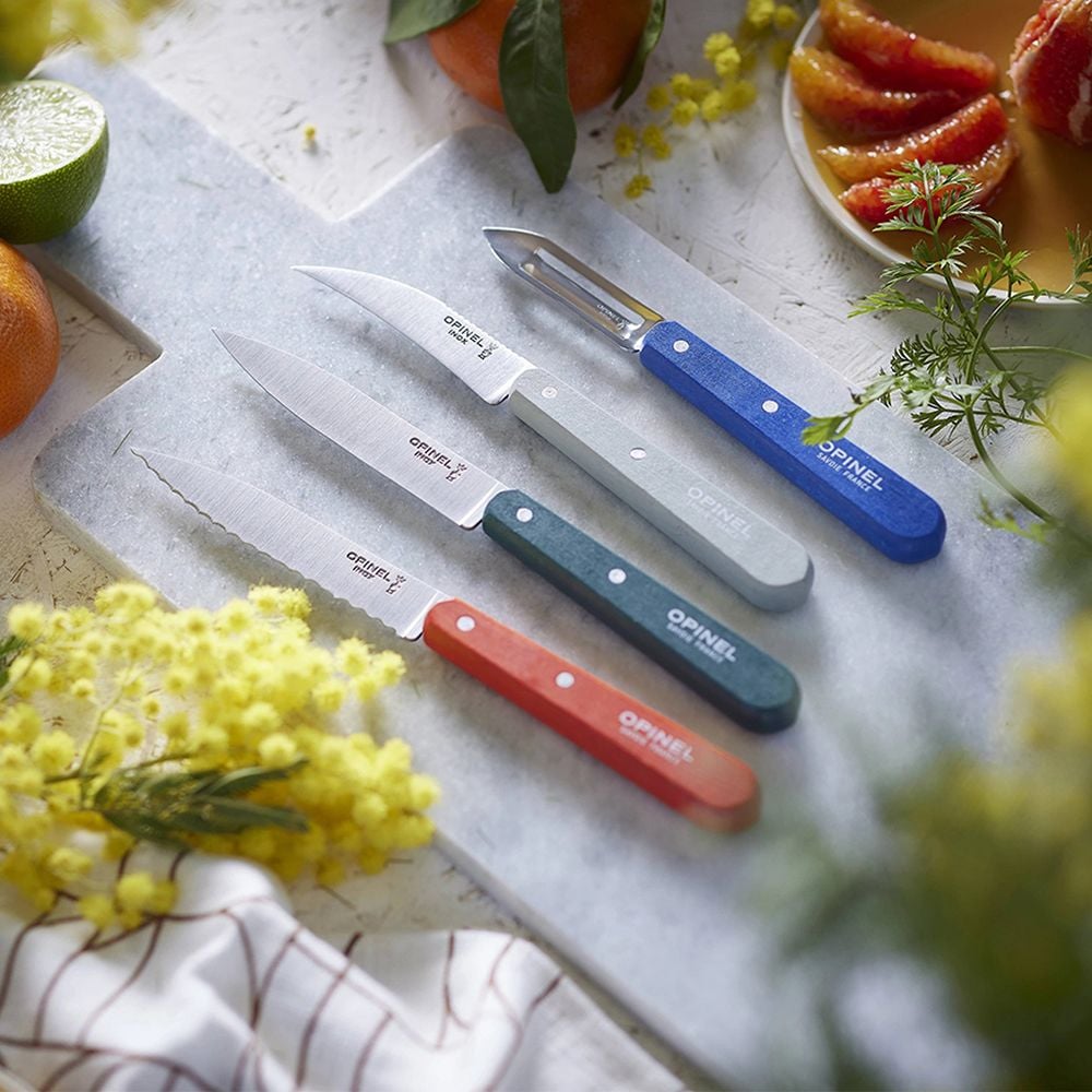 Bộ 4 dao bếp cắt tỉa rau củ dã ngoại Opinel Les Essentiels