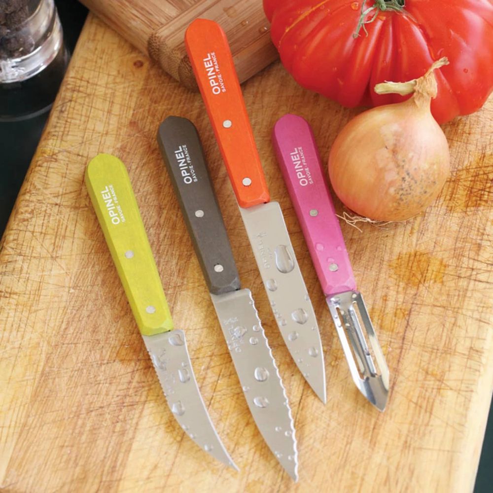 Bộ 4 dao bếp cắt tỉa rau củ dã ngoại Opinel Les Essentiels