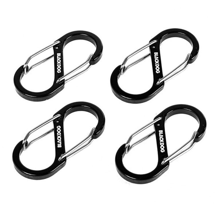 Bộ 4 móc carabiner chữ S BlackDog BD-ZPPJ003