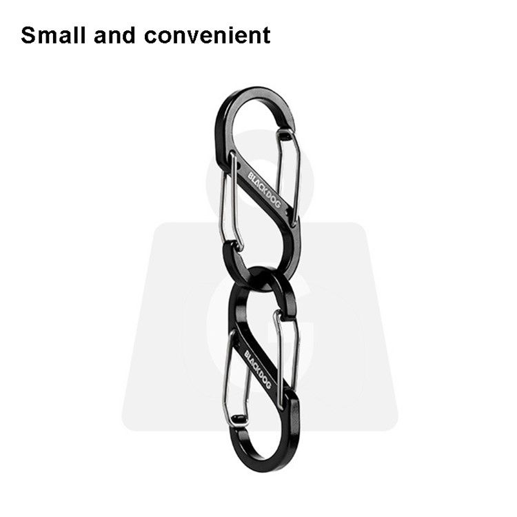 Bộ 4 móc carabiner chữ S BlackDog BD-ZPPJ003