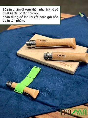 Bộ dao bếp cắm trại Opinel Nomad cooking kit - 2177