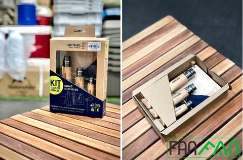 Bộ dao bếp cắm trại Opinel Nomad cooking kit - 2177