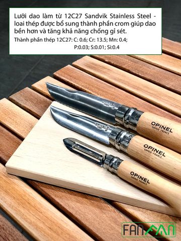 Bộ dao bếp cắm trại Opinel Nomad cooking kit - 2177