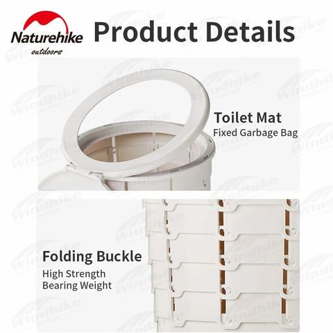 Toilet cắm trại kiêm thùng rác gấp gọn Naturehike NH22SJ00B