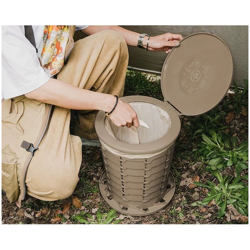 Toilet cắm trại kiêm thùng rác gấp gọn Naturehike NH22SJ00B