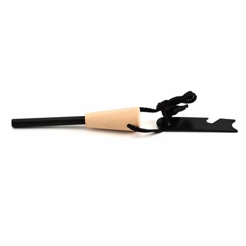 Cây đánh lửa sinh tồn Ferro rod cán gỗ Vultura VTR-FS2401