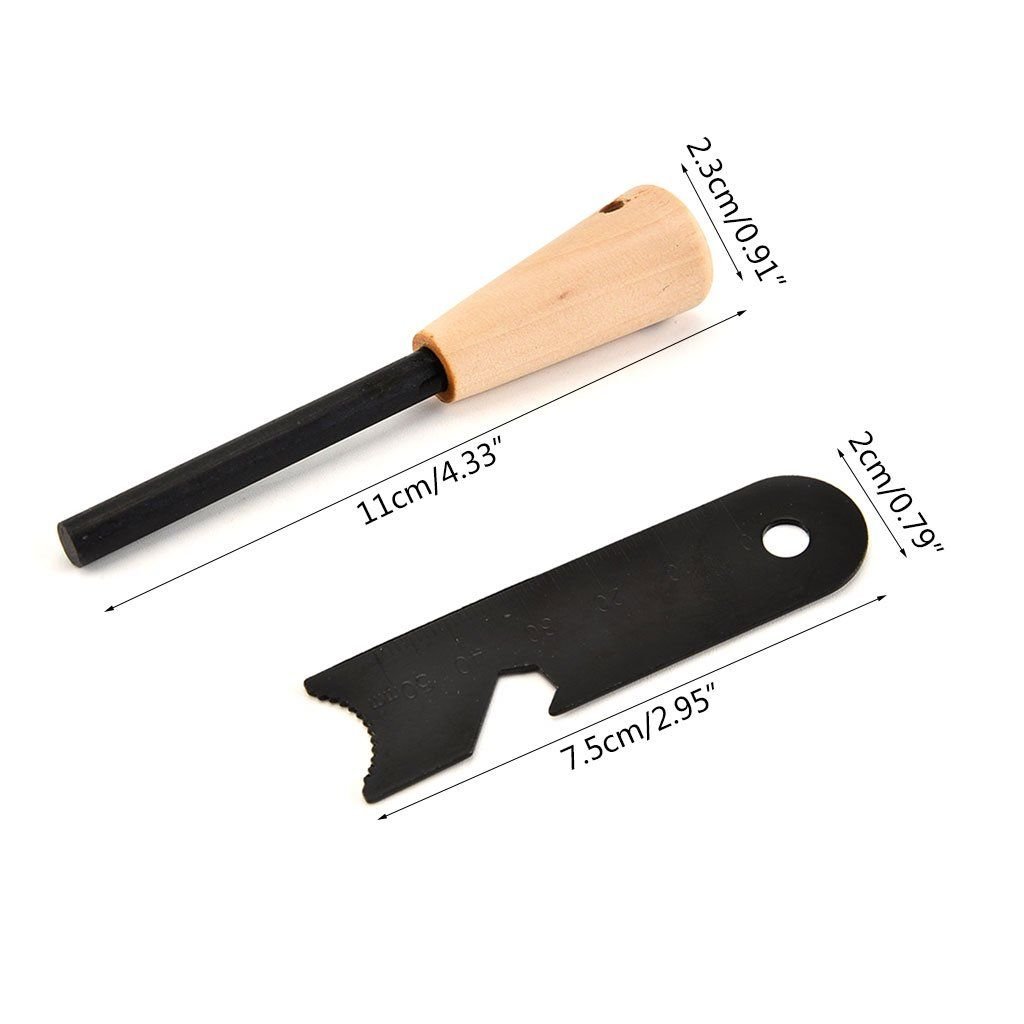 Cây đánh lửa sinh tồn Ferro rod cán gỗ Vultura VTR-FS2401