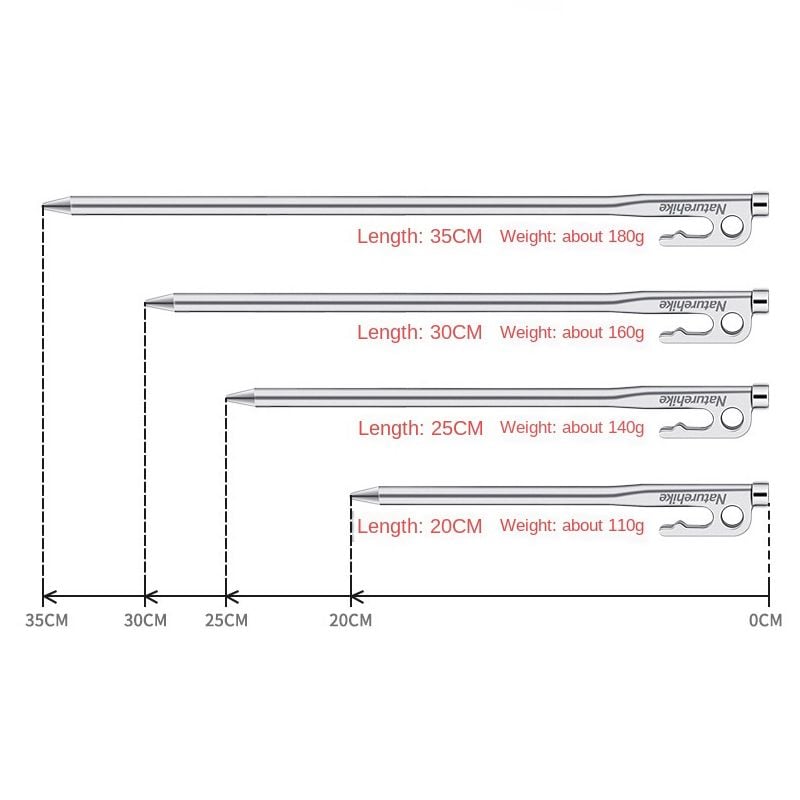 Cọc lều thép cắm trại Naturehike NH19PJ014