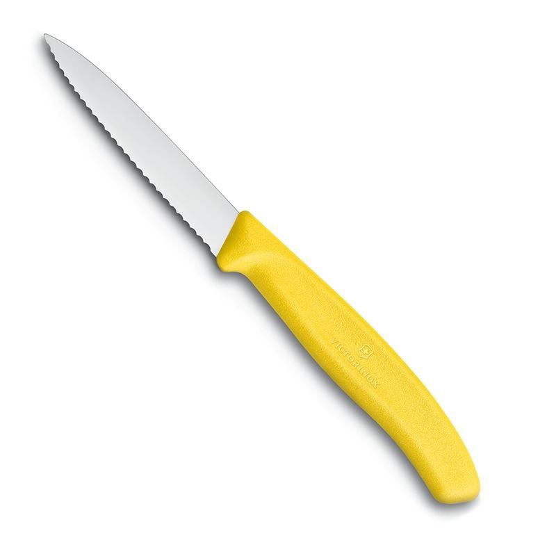 Dao gọt 8cm Victorinox wavy edge Paring Knife, Yellow 6.7636.L118