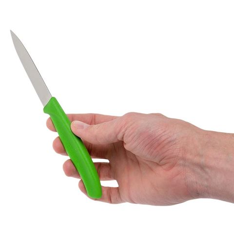 Dao gọt 8cm Victorinox Paring knive pointed tip, Green
