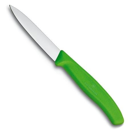 Dao gọt 8cm Victorinox Paring knive pointed tip, Green