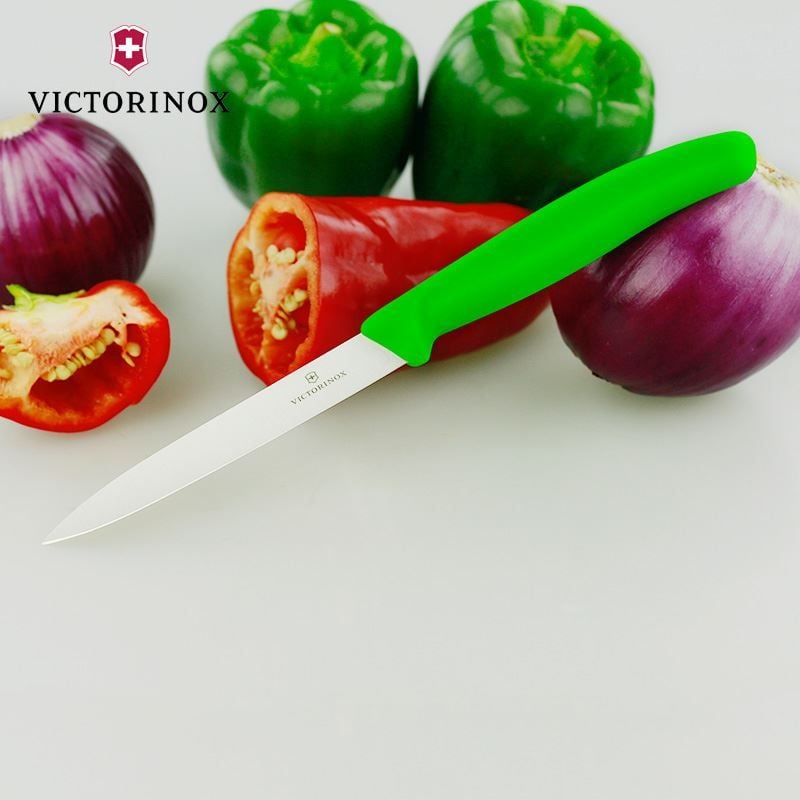 Dao gọt 10cm Victorinox Paring knives pointed tip, Green 6.7706.L114