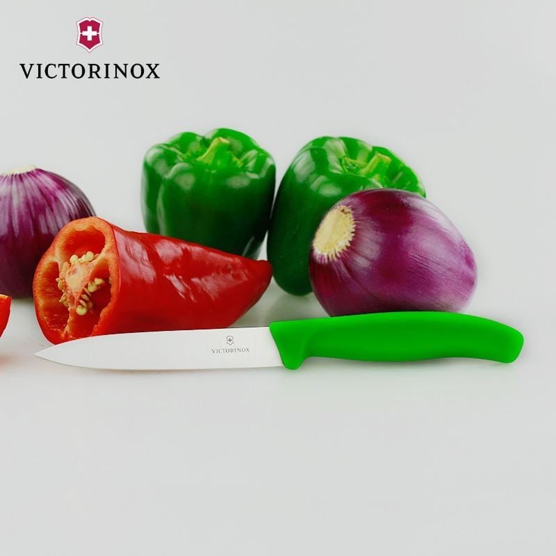 Dao gọt 10cm Victorinox Paring knives pointed tip, Green 6.7706.L114