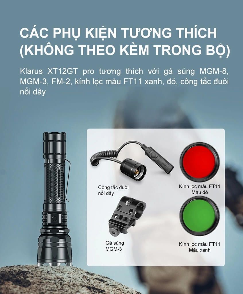 Đèn pin cầm tay Klarus XT12GT PRO