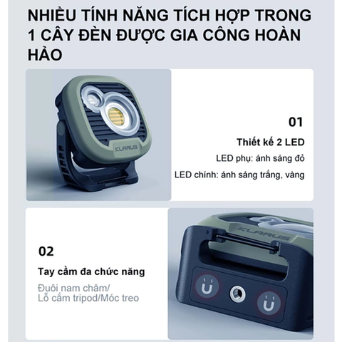Đèn pin cắm trại Klarus WL3