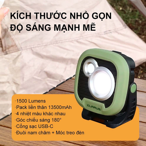 Đèn pin cắm trại Klarus WL3