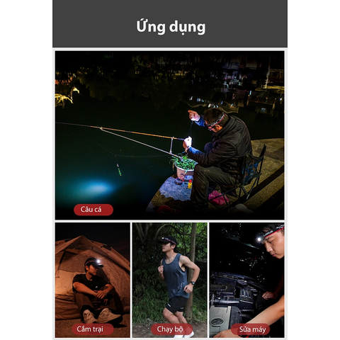 Đèn pin đeo đầu gài mũ siêu nhẹ KLARUS HM3