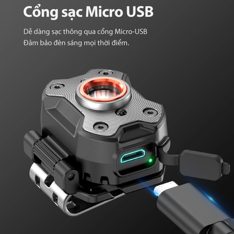 Đèn pin đeo đầu gài mũ siêu nhẹ KLARUS HM3