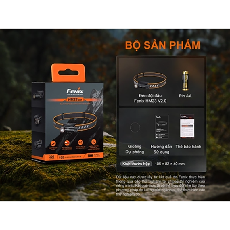 Đèn Pin Đội Đầu Fenix HM23 V2.0 300 Lumens