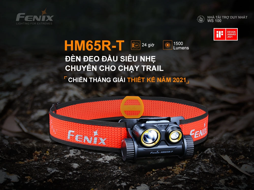 Đèn Pin Đội Đầu Fenix HM65R-T 1500 Lumens