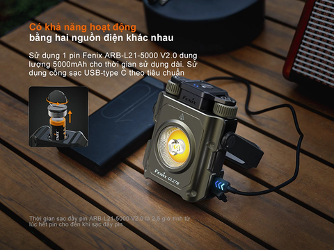 Đèn pin Fenix CL27R 1600 lumens