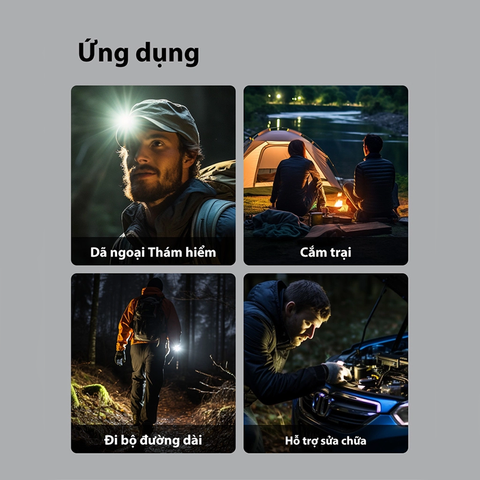 Đèn pin mini kẹp nón Klarus E5