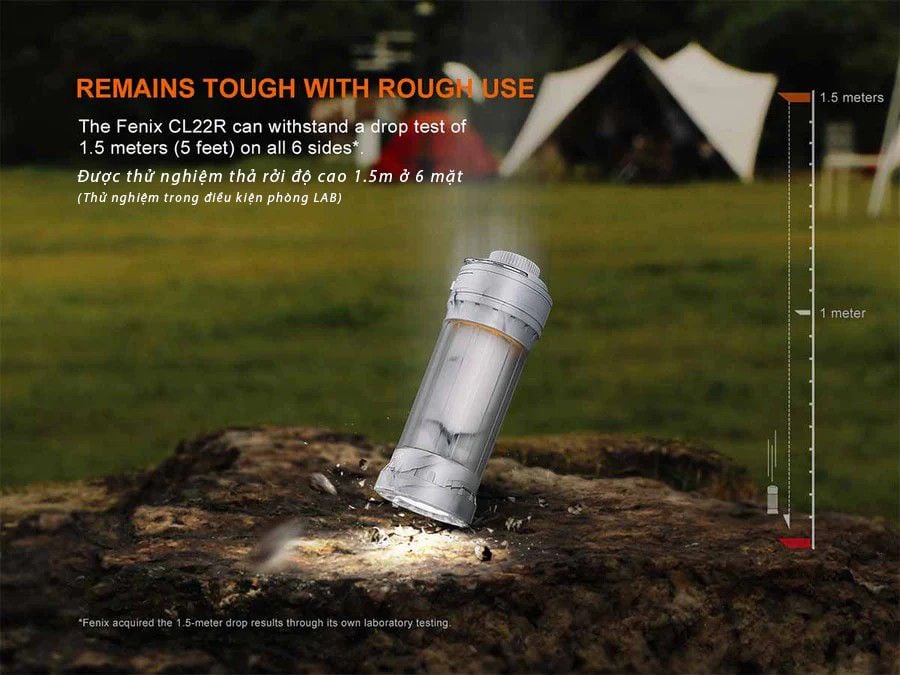 Đèn Pin Treo Lều Cắm Trại Fenix CL22R 500lm