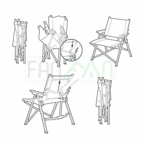 Ghế gấp cắm trại tựa tay L04 Naturehike CNK2300JJ018