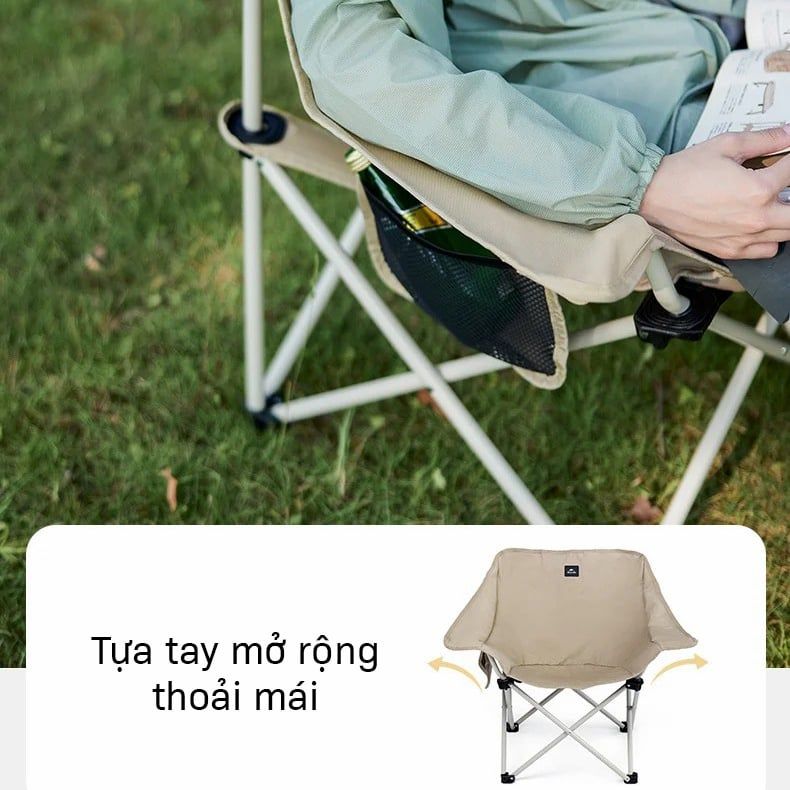 Ghế xếp camping tựa tay Naturehike CNH23JU13002