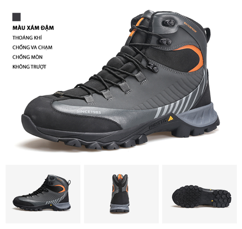 Humtto 240662A giày leo núi chống nước cổ cao nam