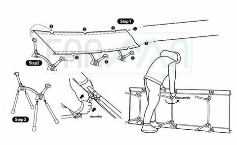 Giường cot xếp gọn dã ngoại Naturehike XJC06 NH20JJ009