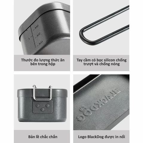 Hộp nhôm dã ngoại chống dính đa năng BlackDog CBD2450CF015