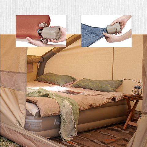 Nệm hơi đôi Glamping 35cm Naturehike NH22FCD04 (Kèm bơm)