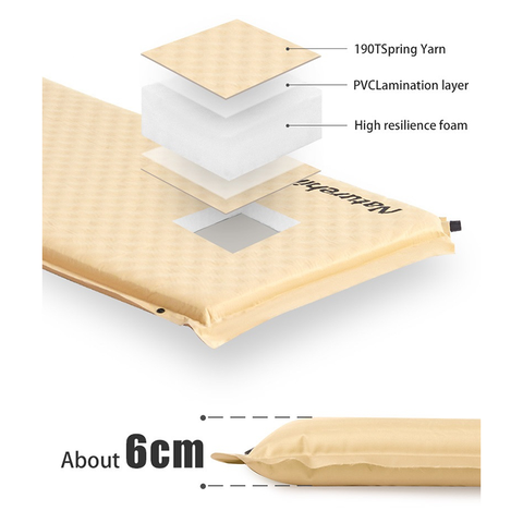 Nệm hơi tự bơm kèm gối D01 Naturehike CNK2300DZ014