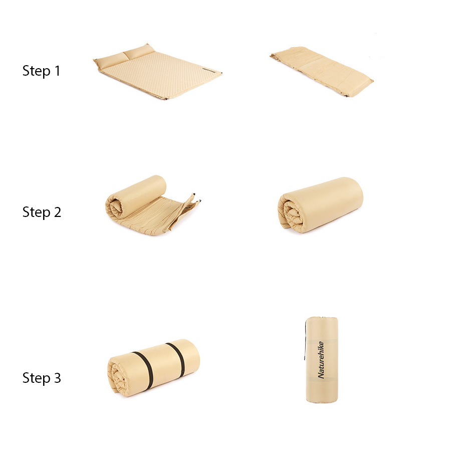 Nệm hơi tự bơm kèm gối D01 Naturehike CNK2300DZ014