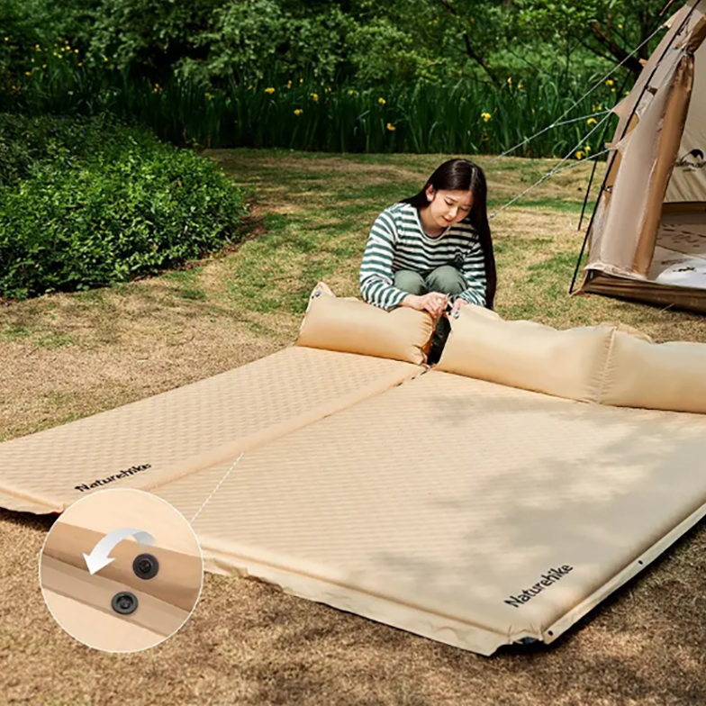 Nệm hơi tự bơm kèm gối D01 Naturehike CNK2300DZ014