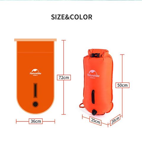 Túi phao bơi chống nước Naturehike 18L NH17S001-G