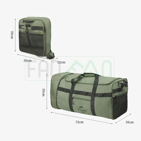 Túi trống kéo xếp gọn 88L XS03 Naturehike NH21LX003