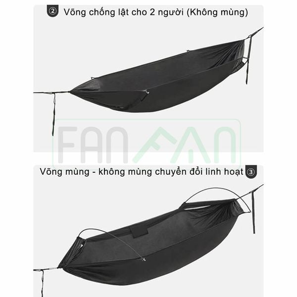 fanfan vong mung chong muoi 3 trong 1 naturehike cnh22hj001