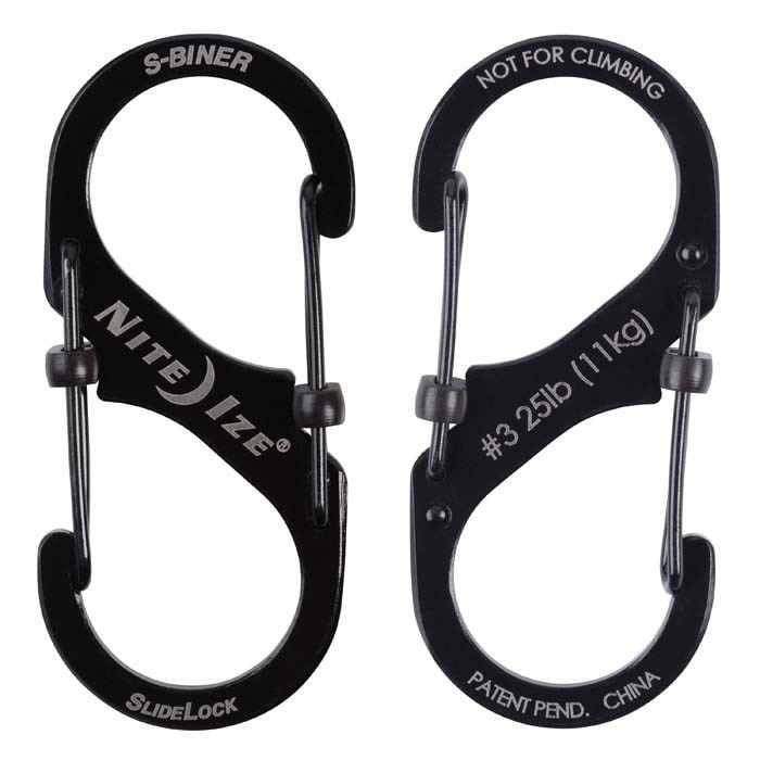 MÓC CARABINER CHỮ S-KHÓA TRƯỢT NITE IZE SỐ 3